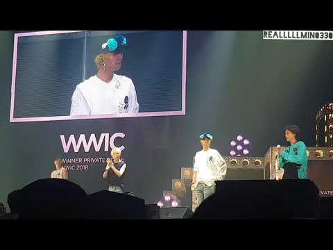 180617 MINO JINU MENT AFTER IC MSG EVENT - WINNER 위너 WWIC2018