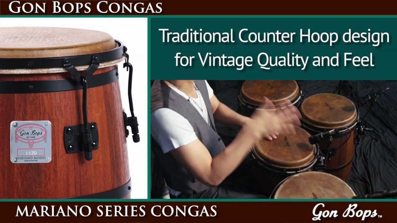 Gon Bops Mariano Series Congas Demo - YouTube