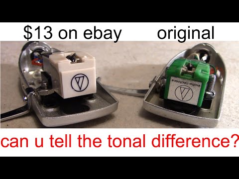 cheap PHONO MM cartridge vs Audio Technica original cartridge sound test ; save money if you can