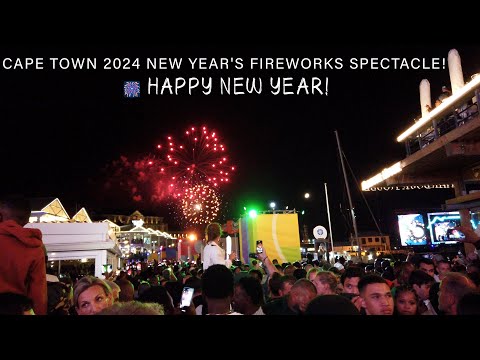 Cape Town 2024 New Year's Fireworks Spectacle! 🎆 Happy New Year! #happynewyear #capetowntourism