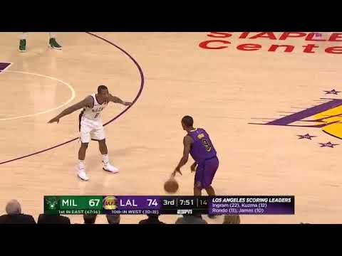 Rajon Rondo 20 points Highlights vs. Milwaukee Bucks