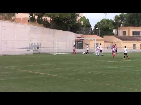 Gol Hugo Alonso. Paguera 0 - UD Pla de na Tesa 8. Cadetes Amistoso 18/19