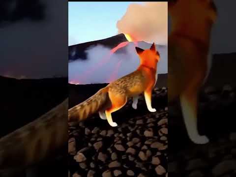 Lone Fox on a Volcano | Posternity #posternity #travel #shorts