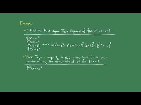 LectureH V4  Taylor  Poly's Error of Estimation Ex2