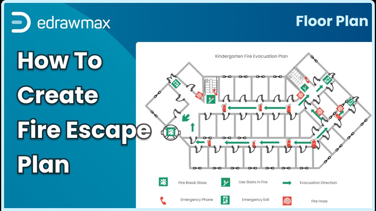 How to Create a School Fire Escape Plan | EdrawMax