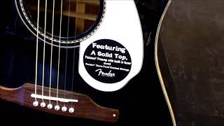 Video thumbnail for A Look at the Fender Sonoran SCE BLK California Series Acoustic Electric by JandW Music