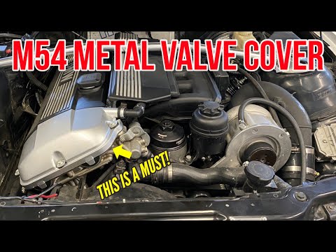 M54 Aluminum Valve Cover Upgrade - BMW E46 metal performance modification for any racecar build