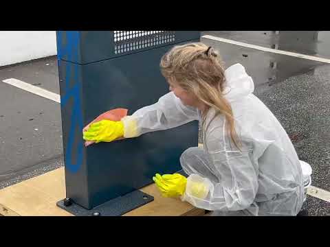 Digital Signage Outdoor Enclosure - Anti Graffiti demonstration