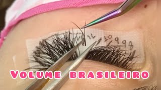 VOLUME BRASILEIRO FIO Y APLICAÇÃO - EXTENSÃO DE CÍLIOS AULA