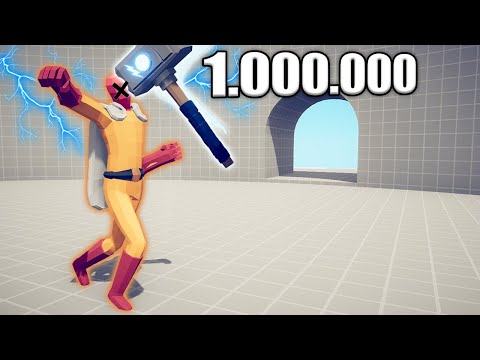 1.000.000 DAMAGE THOR'S HAMMER vs UNITS - TABS | Totally Accurate Battle Simulator 2023