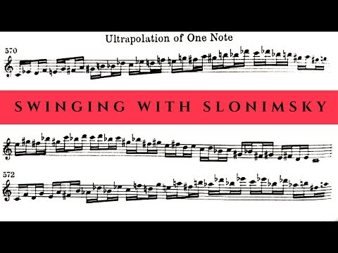 Swinging with Slonimsky's Thesaurus of Scales and Melodic Patterns