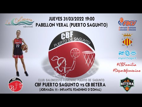 Videohighlights Infantil B La Costanera CBF Puerto Sagunto - Cb Bétera (J11 LIGA 21-22)