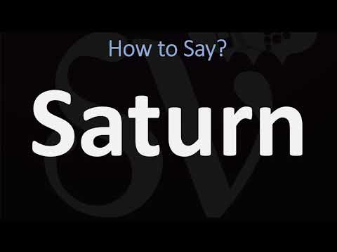 Part of a video titled How to Pronounce Saturn? (2 WAYS!) British Vs US/American ... - YouTube