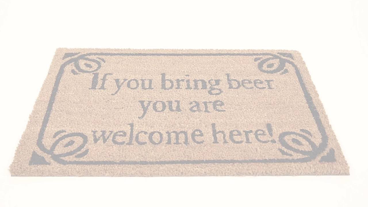 relaxdays Foot mat Bring Beer 40 cm x 60 cm relaxdays Foot mat Bring Beer 40 cm x 60 cm