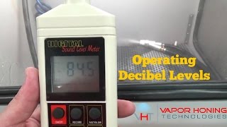 Vapour blasting Equipment decibel levels
