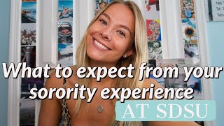 what to expect from your sorority experience at San Diego State University!!