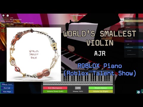 World's Smallest Violin - AJR [PART 2] | Roblox Got Talent (ROBLOX Piano Cover)