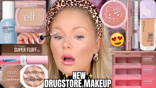 Testing Viral New *Drugstore* Makeup 2025 New Elf Halo Glow Powder, Thirst Burst Drops & More!
