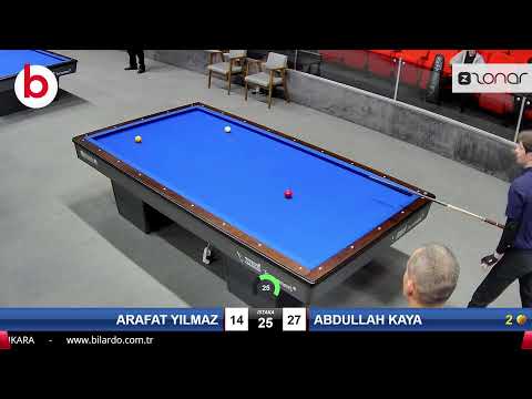 ARAFAT YILMAZ & ABDULLAH KAYA Bilardo Maçı - 2022 U21 GENÇLER 1.ETAP-1.TUR H1