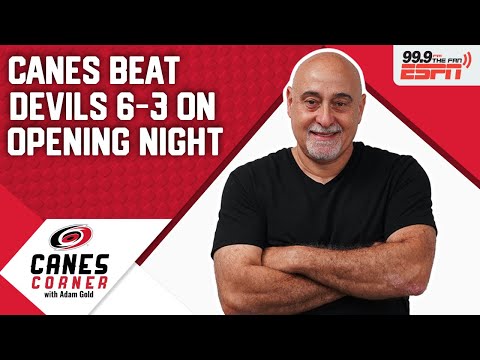 K'Andre Miller and Seth Jarvis lead Carolina Hurricanes to 6-3 opening night win