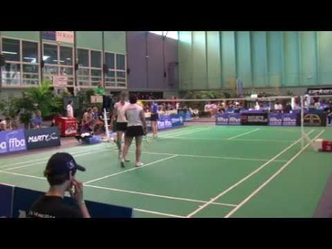 Play Offs 2011 - IMBC92 vs LPR75 - Demi Finale - DD set2 Badminton