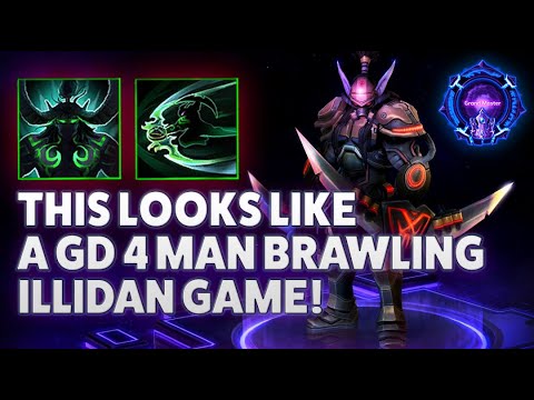 Illidan Metamorphosis - THIS LOOKS LIKE A GOOD 4 MAN BRAWLING ILLIDAN GAME! - Grandmaster Storm Leag