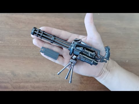 Mini M134 Minigun Gatling Toy Gun Unboxing 2023