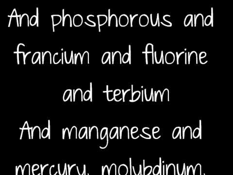 periodic table song tom lyrics by lehrer is of What song Yahoo the nice a table to periodic sing elements? periodic table song tom lyrics by lehrer is of What song Yahoo the nice a table to periodic sing elements?