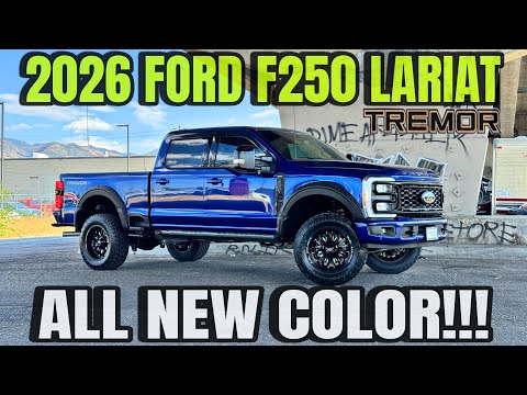 2026 Ford F250 Lariat Tremor 7.3L Gas In Argon Blue: Incredible Build With Every Option!