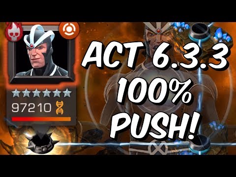 Act 6.3.3 100% Push! - Havok Boss Chapter Revolt 100% - Marvel Contest of Champions