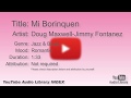 Mi Borinquen Doug Maxwell Jimmy Fontanez Jazz Blues Romantic YouTube Audio Library BGM