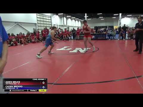 187 Lbs Semis & 1st Wrestleback (8 Team) - Aiden Bruce, Oklahoma Red Vs Caden Brooks, Washington 1
