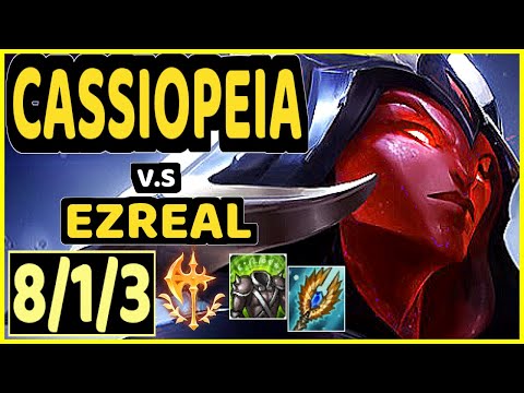 ZVEN (CASSIOPEIA) vs EZREAL - 8/1/3 KDA BOTTOM ADC CHALLENGER GAMEPLAY - NA