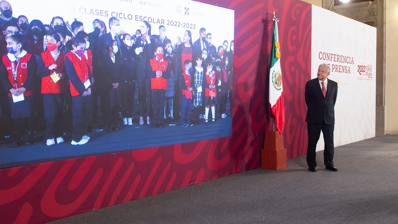 Mañanera de AMLO del 29 de agosto de 2022