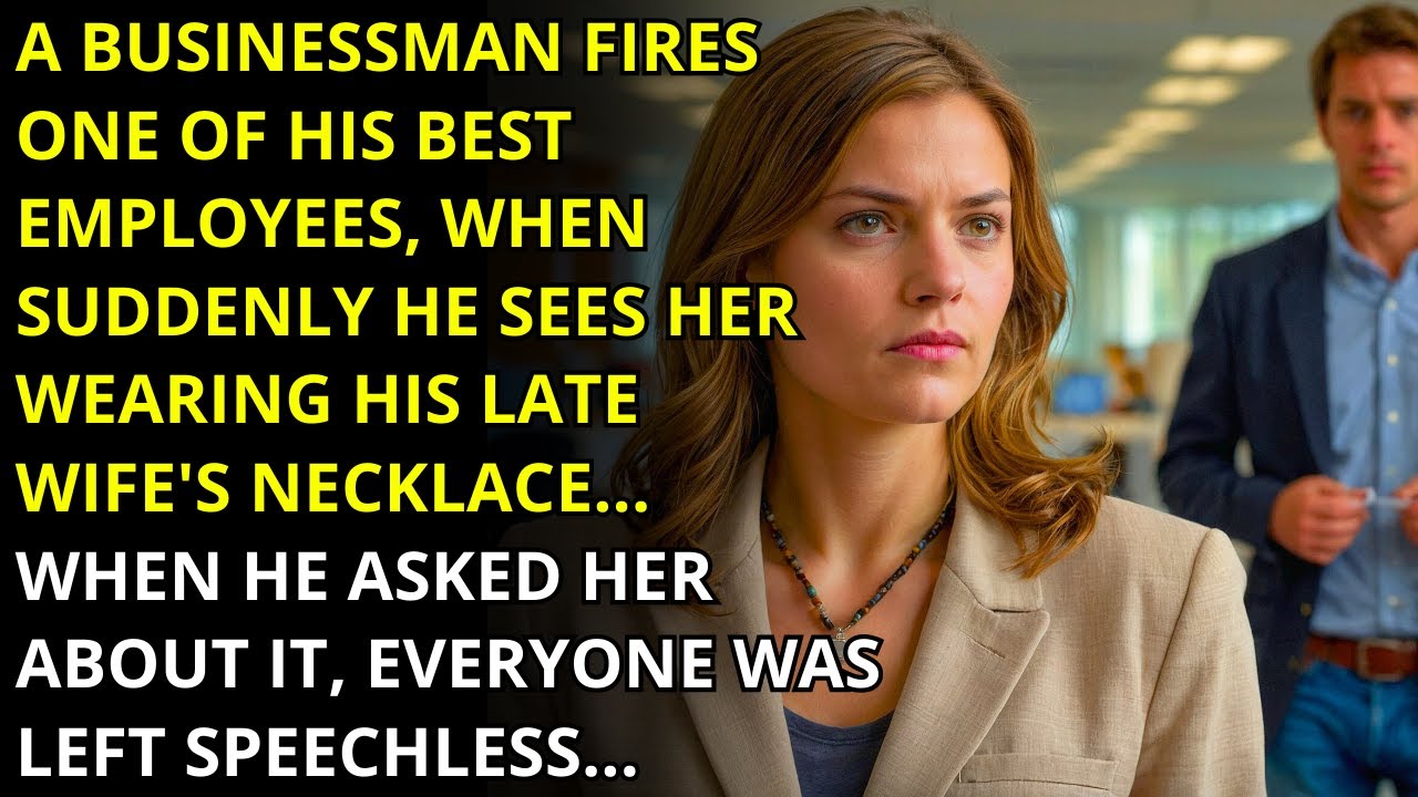 SUDDENLY, THE MILLIONAIRE REALIZES THAT THE MAID IS WEARING HIS EX-WIFE'S NECKLACE...