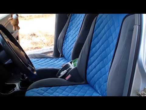 Инструкция по установке накидок на сидения автомобиля.