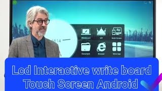 Flatboard Smart tv lcd interactive touch screen dual os android and windows 65 inch