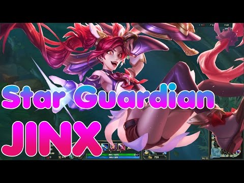 ♥Star Guardian Jinx♥ Skin Spotlight ✌✌ | PBE | League of Legends