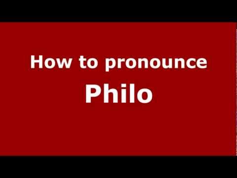 How to pronounce Philo