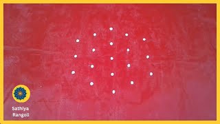 5x3 seq 164|sikku kolam|rangoli|kolam with dots@sathiya rangoli