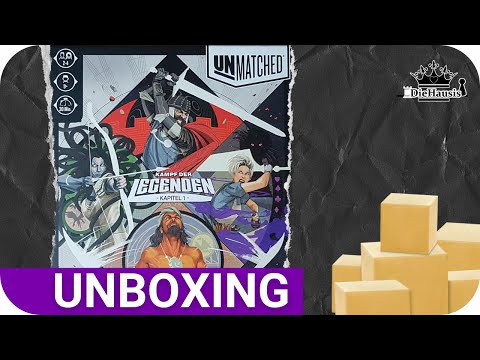 Unboxing  | Unmatched (Brettspiel von iello / Hutter Trade / deutsch) 2021