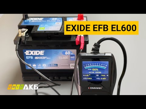 EXIDE EL600 EFB 60Ah 640A (EN) 12V akumuliatorius, modelis - ‎EL600 ...