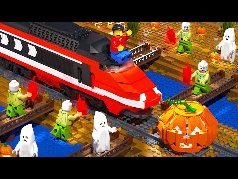 LEGO Train Halloween Ride Fail