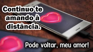 Está provado: continuo te amando à distância. Agora já pode voltar, meu amor! 😍 #mensagemdeamor