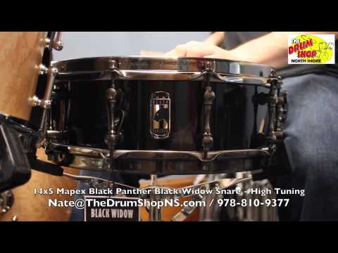 Mapex BPML4500LNTB Black Panther Black Widow 14x5" Maple Snare Drum 2010s - Transparent Black image 9