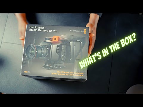 Blackmagic studio camera 6k pro unboxing