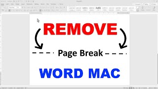 How To Remove Page Breaks In Word [ MAC ]