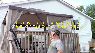 Anchoring The Gazebo To The Deck