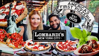 Eating at the oldest Pizzeria in America! New York City’s Lombardi’s Pizza NYC - Little Italy 2022