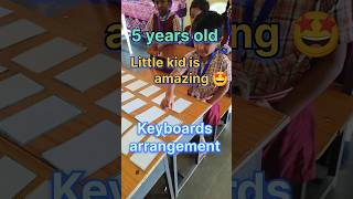 A 5 year old kid is amazing | Alphabet keyboard arrangement | High Level IQ | innovative ideas #abcd